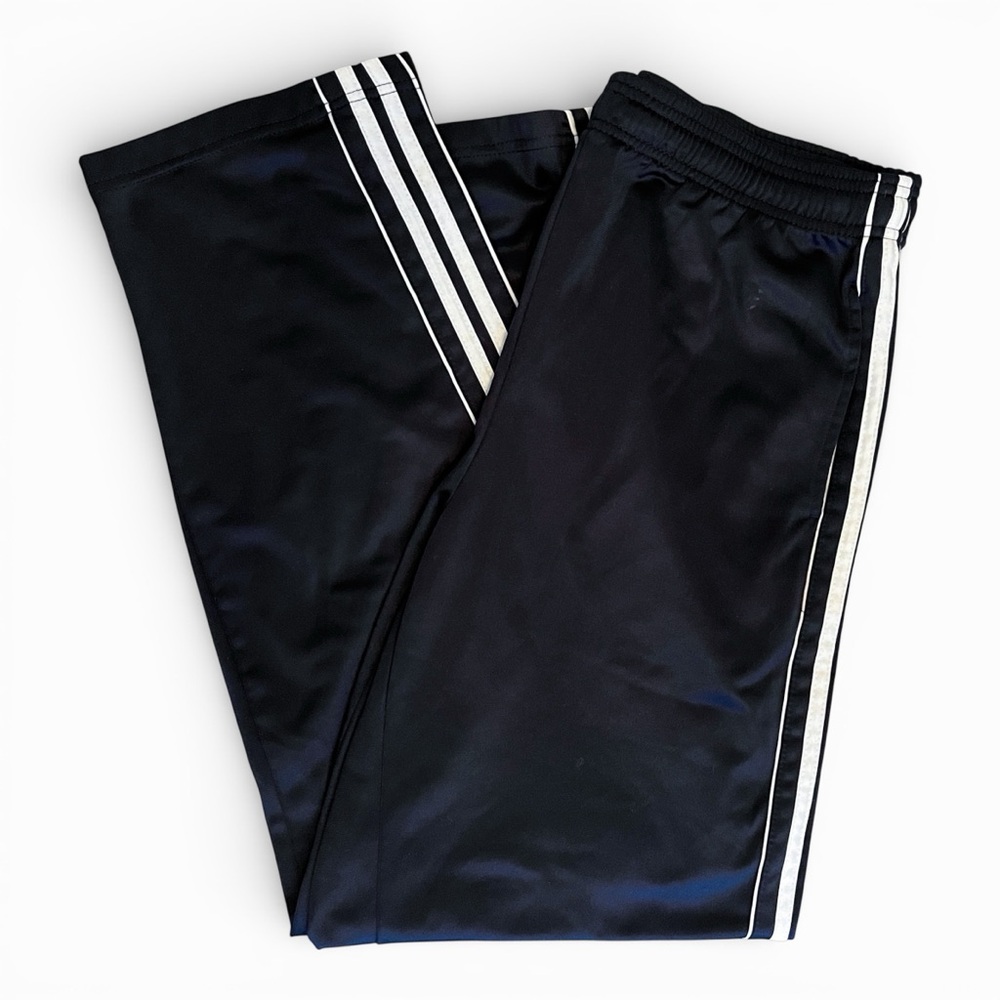 Men’s XL Navy Blue Cougar Sport Track Pants with White Stripes